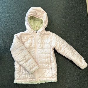 The North Face Girls reversible hooded jacket
